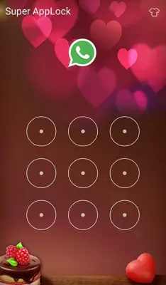 Applock Theme chocolate android App screenshot 0